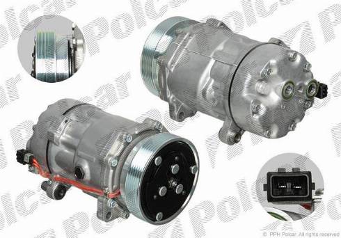 Polcar 9541KS1X - Компрессор кондиционера autospares.lv