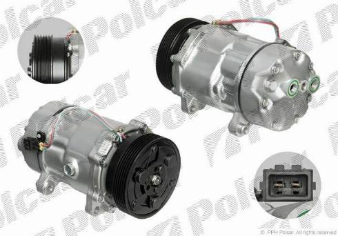 Polcar 9541KS-1 - Компрессор кондиционера autospares.lv