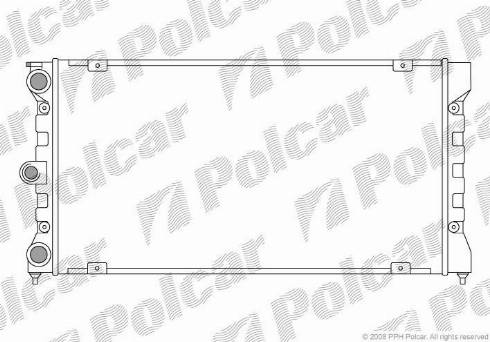 Polcar 954308-5 - Радиатор, охлаждение двигателя autospares.lv