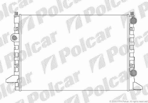 Polcar 954708-4 - Радиатор, охлаждение двигателя autospares.lv