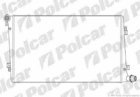 Polcar 955508-1 - Радиатор, охлаждение двигателя autospares.lv