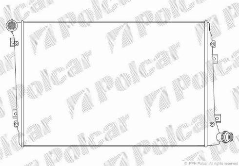 Polcar 955508-2 - Радиатор, охлаждение двигателя autospares.lv