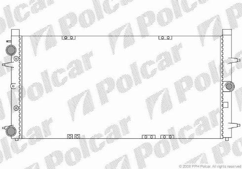 Polcar 9566082X - Радиатор, охлаждение двигателя autospares.lv