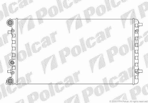 Polcar 950108A1 - Радиатор, охлаждение двигателя autospares.lv