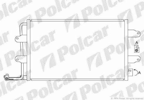 Polcar 9502K8C1 - Конденсатор кондиционера autospares.lv