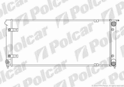 Polcar 953408-5 - Радиатор, охлаждение двигателя autospares.lv