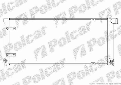 Polcar 953408-6 - Радиатор, охлаждение двигателя autospares.lv