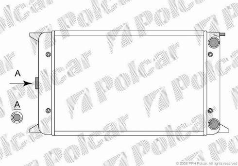 Polcar 953108-5 - Радиатор, охлаждение двигателя autospares.lv