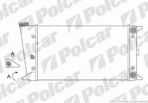 Polcar 953108-6 - Радиатор, охлаждение двигателя autospares.lv