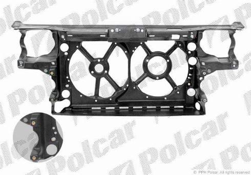 Polcar 953804-3 - Супорт радиатора, передняя планка autospares.lv