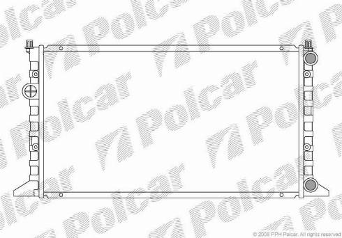 Polcar 953808-9 - Радиатор, охлаждение двигателя autospares.lv