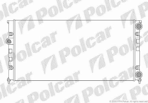 Polcar 953808-4 - Радиатор, охлаждение двигателя autospares.lv