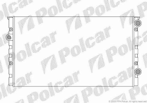 Polcar 953808-5 - Радиатор, охлаждение двигателя autospares.lv