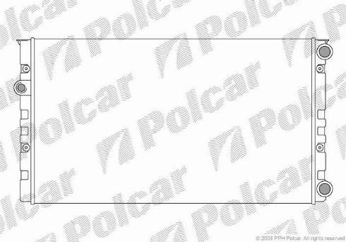 Polcar 953808-8 - Радиатор, охлаждение двигателя autospares.lv