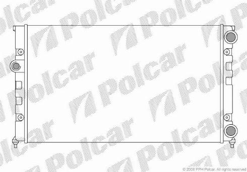 Polcar 953808-2 - Радиатор, охлаждение двигателя autospares.lv