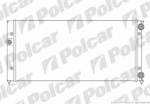 Polcar 953808A4 - Радиатор, охлаждение двигателя autospares.lv