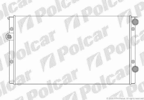 Polcar 953808A5 - Радиатор, охлаждение двигателя autospares.lv