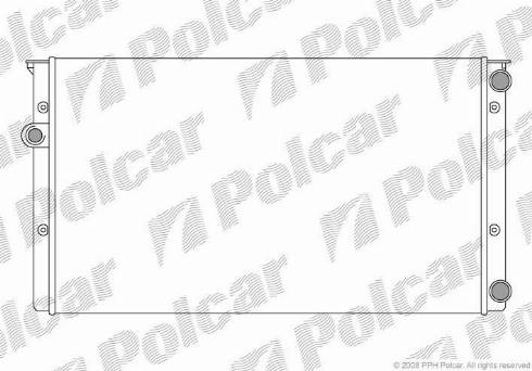 Polcar 953808A8 - Радиатор, охлаждение двигателя autospares.lv