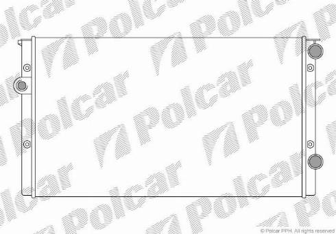 Polcar 953808B5 - Радиатор, охлаждение двигателя autospares.lv