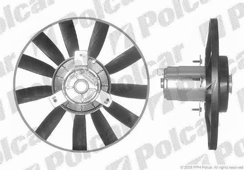 Polcar 953823U4-Q - Вентилятор, охлаждение двигателя autospares.lv