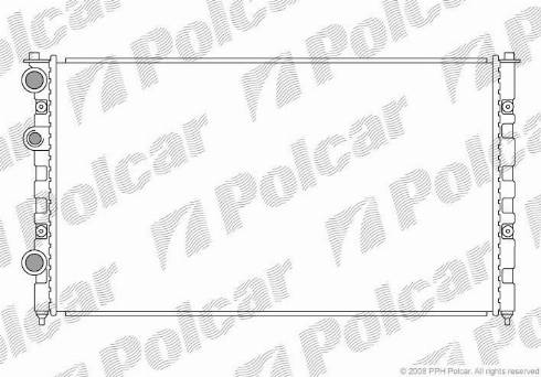 Polcar 952408-4 - Радиатор, охлаждение двигателя autospares.lv