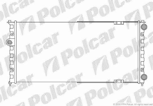 Polcar 952408-6 - Радиатор, охлаждение двигателя autospares.lv