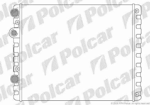 Polcar 9524081X - Радиатор, охлаждение двигателя autospares.lv