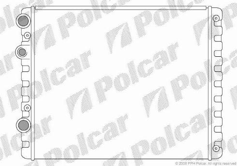 Polcar 952408-1 - Радиатор, охлаждение двигателя autospares.lv