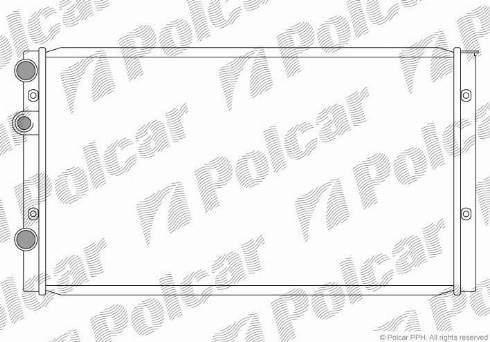 Polcar 9524083X - Радиатор, охлаждение двигателя autospares.lv