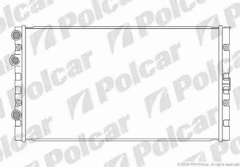 Polcar 952408-3 - Радиатор, охлаждение двигателя autospares.lv