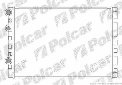 Polcar 952408-2 - Радиатор, охлаждение двигателя autospares.lv