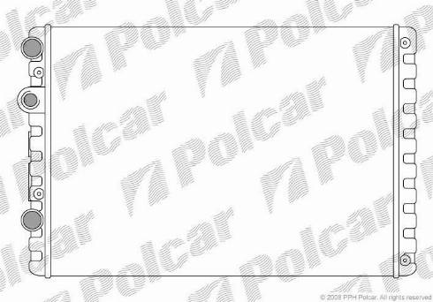 Polcar 952408A2 - Радиатор, охлаждение двигателя autospares.lv