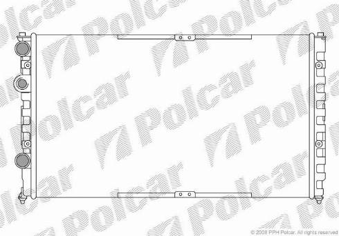 Polcar 952508A1 - Радиатор, охлаждение двигателя autospares.lv