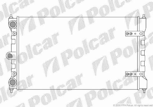 Polcar 952308-3 - Радиатор, охлаждение двигателя autospares.lv