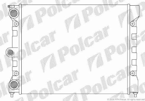 Polcar 952208-2 - Радиатор, охлаждение двигателя autospares.lv