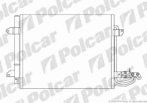 Polcar 9578K8C1 - Конденсатор кондиционера autospares.lv