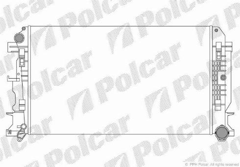 Polcar 957208-3 - Радиатор, охлаждение двигателя autospares.lv