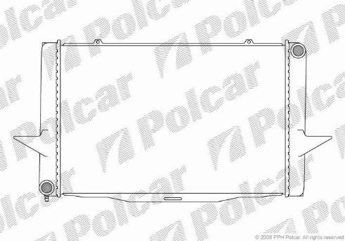 Polcar 908508-1 - Радиатор, охлаждение двигателя autospares.lv