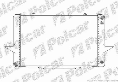 Polcar 908508-3 - Радиатор, охлаждение двигателя autospares.lv