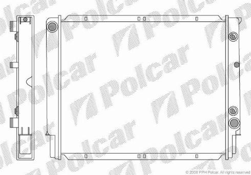 Polcar 903208-2 - Радиатор, охлаждение двигателя autospares.lv