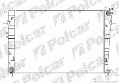 Polcar 4047082X - Радиатор, охлаждение двигателя autospares.lv