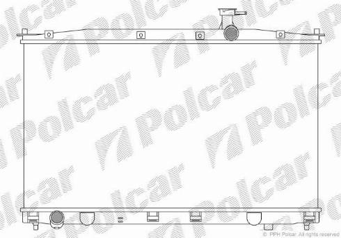 Polcar 4051082X - Радиатор, охлаждение двигателя autospares.lv