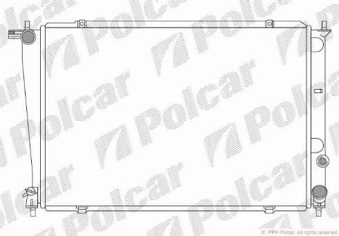 Polcar 4062081X - Радиатор, охлаждение двигателя autospares.lv