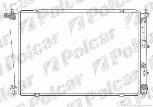 Polcar 406208-2 - Радиатор, охлаждение двигателя autospares.lv