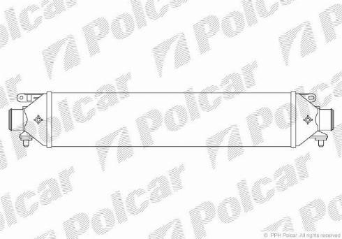 Polcar 4208J81X - Интеркулер, теплообменник турбины autospares.lv