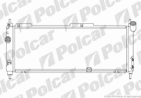 Polcar 555508A4 - Радиатор, охлаждение двигателя autospares.lv