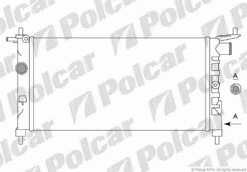 Polcar 555508B1 - Радиатор, охлаждение двигателя autospares.lv