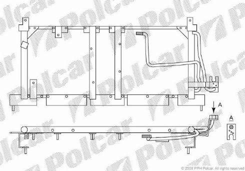 Polcar 5555K81X - Конденсатор кондиционера autospares.lv