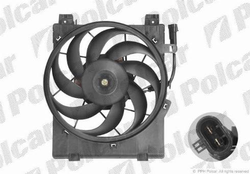 Polcar 555623W5 - Вентилятор, охлаждение двигателя autospares.lv