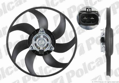 Polcar 555823U4 - Вентилятор, охлаждение двигателя autospares.lv